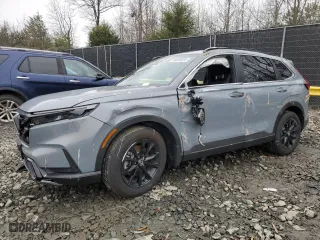 2025 Honda CR-V Hybrid Sport-L with VIN 5J6RS6H83SL005364, listed as a Copart auction lot 86080824 with 3,719 mi miles and Salvage Title. Bid and sale history available at carsss.com. Image 1.