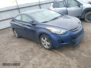 2013 Hyundai Elantra GLS PZEV with VIN 5NPDH4AE9DH347623, listed as a IAAI auction lot 41177236 with 217,294 mi miles. Bid and sale history available at carsss.com. Image 1.