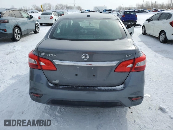2017 Nissan Sentra S with VIN 3N1AB7AP3HY386307, listed as a Copart auction lot 45394025 with 196,135 mi miles and Salvage Title. Bid and sale history available at carsss.com. Image 6.