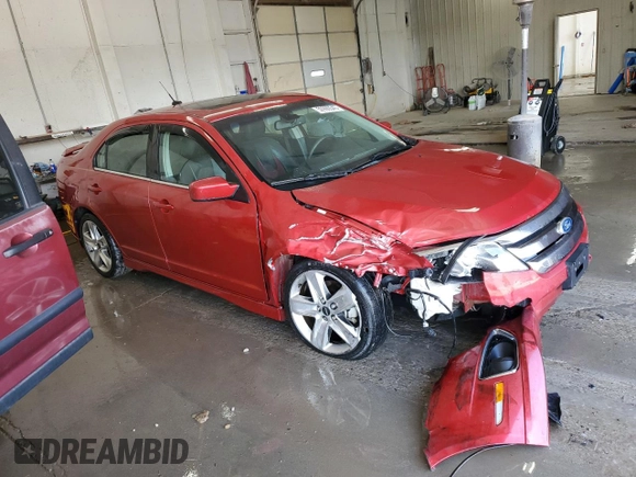 2011 Ford Fusion SPORT with VIN 3FAHP0DC1BR133040, listed as a Copart auction lot 50990545 with 187,599 mi miles and Salvage Title. Bid and sale history available at carsss.com. Image 4.