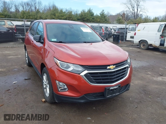 2020 Chevrolet Equinox LS z VIN 2GNAXSEV3L6216007, wystawiony jako IAAI lot #41889041 z przebiegiem 96 406 mil mil oraz . Historia ofert i sprzedaży dostępna na DreamBid. Obrazek 1.