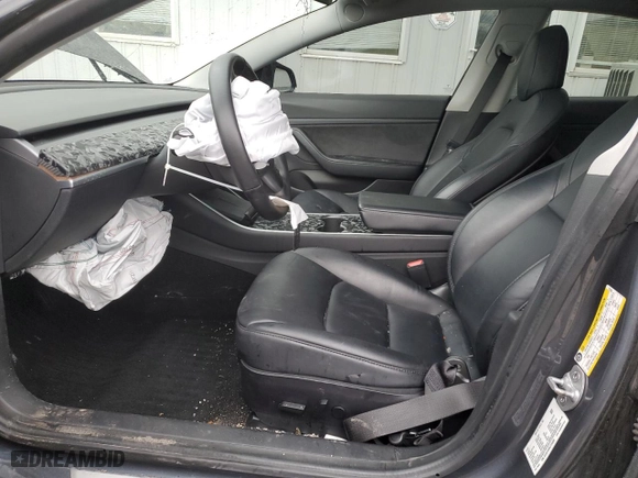 2020 Tesla Model 3 Standard Range Plus with VIN 5YJ3E1EA0LF739266, listed as a Copart auction lot 46327055 with 41,726 mi miles and Salvage Title. Bid and sale history available at carsss.com. Image 7.