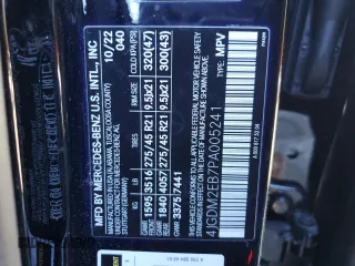 2023 Mercedes-Benz EQS 450 z VIN 4JGDM2EB7PA005241, wystawiony jako Copart lot #42552285 z przebiegiem 17 945 mil mil oraz Szkoda całkowita • Salvage title. Historia ofert i sprzedaży dostępna na DreamBid. Obrazek 15.