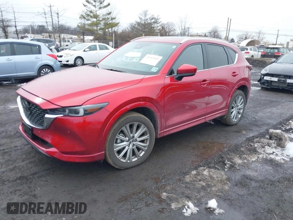 2023 Mazda CX-5 Signature with VIN JM3KFBXY3P0282456, listed as a IAAI auction lot 41542915 with 3,376 mi miles and . Bid and sale history available at carsss.com. Image 2.