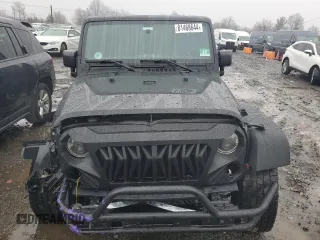 2018 Jeep Wrangler JK Unlimited Sport S with VIN 1C4BJWDG4JL850407, listed as a Copart auction lot 81468644 with 82,511 mi miles and Salvage Title. Bid and sale history available at carsss.com. Image 5.
