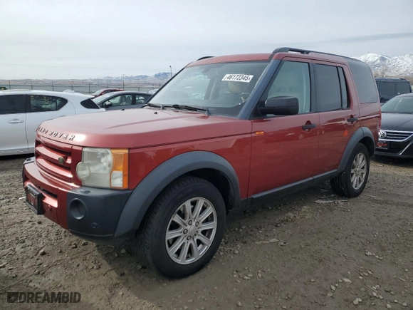 2008 Land Rover LR3 SE with VIN SALAE25468A473283, listed as a Copart auction lot 46172345 with NaN miles and Clean Title. Bid and sale history available at carsss.com. Image 1.