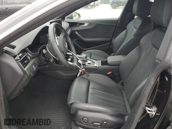 2023 Audi A5 Sportback S line Premium Plus with VIN WAUFACF56PA040015, listed as a Copart auction lot 53642035 with 23,669 mi miles and Salvage Title. Bid and sale history available at carsss.com. Image 7.
