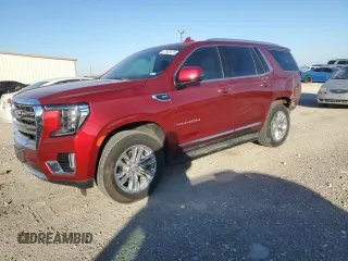 2022 GMC Yukon SLT with VIN 1GKS2BKD2NR236476, listed as a Copart auction lot 87823475 with 72,934 mi miles and Salvage Title. Bid and sale history available at carsss.com. Image 1.