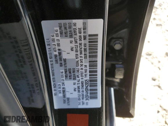2024 Mazda 3 S with VIN 3MZBPAAM9RM429625, listed as a Copart auction lot 48815485 with 2,321 mi miles and Salvage Title. Bid and sale history available at DreamBid. Image 14.