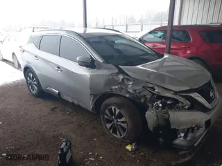 2017 Nissan Murano SL with VIN 5N1AZ2MG2HN101161, listed as a IAAI auction lot 41253733 with 164,808 mi miles. Bid and sale history available at carsss.com. Image 1.