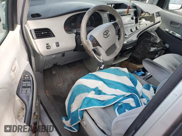 2011 Toyota Sienna LE AAS with VIN 5TDKK3DC3BS112395, listed as a Copart auction lot 48169005 with 179,801 mi miles and Salvage Title. Bid and sale history available at DreamBid. Image 8.