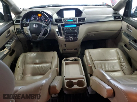 2011 Honda Odyssey Touring Elite with VIN 5FNRL5H90BB083092, listed as a Copart auction lot 54178785 with 135,765 mi miles and Salvage Title. Bid and sale history available at DreamBid. Image 8.