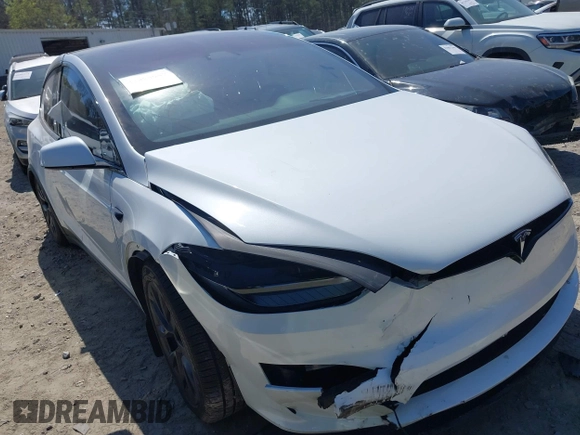 2023 Tesla Model X with VIN 7SAXCDE50PF414198, listed as a IAAI auction lot 41880957 with Not Provided miles and . Bid and sale history available at DreamBid. Image 1.