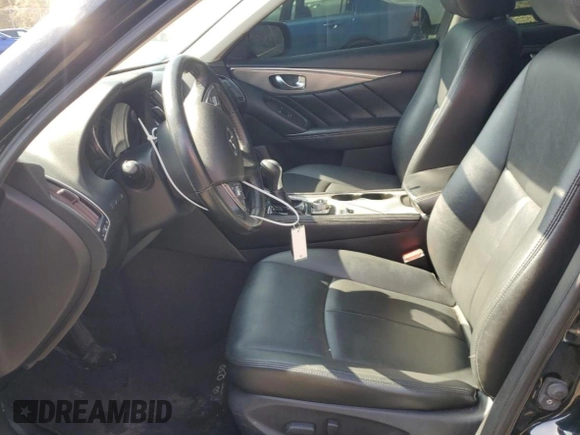 2016 Infiniti Q50 2.0t Premium with VIN JN1CV7AR9GM253313, listed as a Copart auction lot 50924685 with 53,965 mi miles and Salvage Title. Bid and sale history available at carsss.com. Image 7.