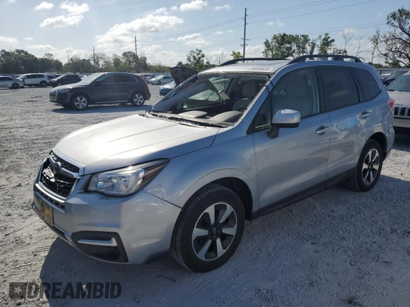 2017 Subaru Forester Premium with VIN JF2SJAEC9HH591118, listed as a Copart auction lot 54606835 with 56,539 mi miles and Salvage Title. Bid and sale history available at carsss.com. Image 1.