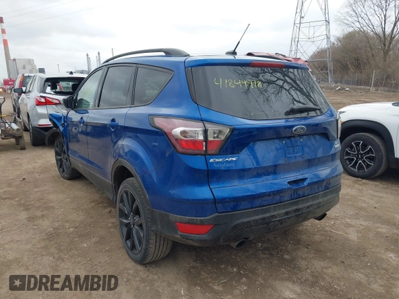 2017 Ford Escape SE with VIN 1FMCU0GD1HUC22489, listed as a IAAI auction lot 41844918 with 113,000 mi miles. Bid and sale history available at carsss.com. Image 3.