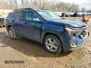 2021 GMC Terrain SLE with VIN 3GKALMEV9ML364356, listed as a Copart auction lot 47808015 with 81,532 mi miles and Non repairable. Bid and sale history available at DreamBid. Image 4.