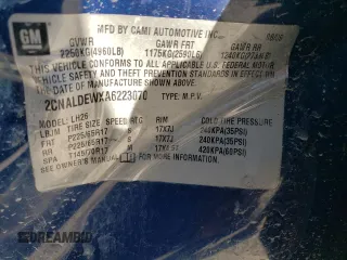 2010 Chevrolet Equinox 1LT with VIN 2CNALDEWXA6223070, listed as a Copart auction lot 47066805 with 147,240 mi miles and Non Repairable. Bid and sale history available at DreamBid. Image 14.