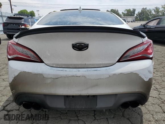 2013 Hyundai Genesis Coupe Premium with VIN KMHHT6KD5DU097848, listed as a Copart auction lot 62369675 with 166,823 mi miles and Clean title. Bid and sale history available at DreamBid. Image 6.
