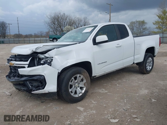 2021 Chevrolet Colorado 2WD LT with VIN 1GCHSCEA2M1223253, listed as a IAAI auction lot 41941342 with 50,755 mi miles. Bid and sale history available at carsss.com. Image 2.