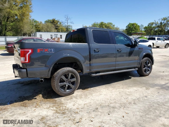 2016 Ford F-150 XLT with VIN 1FTEW1EG0GKD43177, listed as a Copart auction lot 50068195 with 128,565 mi miles and Salvage Title. Bid and sale history available at carsss.com. Image 3.