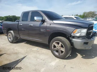 2018 Ram 1500 Express with VIN 1C6RR7FT7JS281363, listed as a Copart auction lot 53614735 with 105,580 mi miles and Clean Title. Bid and sale history available at carsss.com. Image 4.