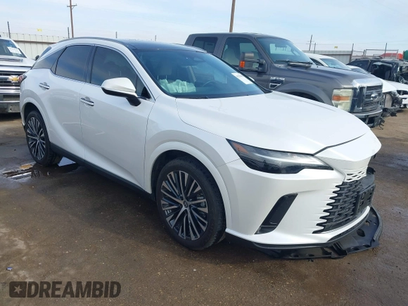 2023 Lexus RX with VIN 2T2BAMBA8PC004019, listed as a IAAI auction lot 41253610 with 25,150 mi miles. Bid and sale history available at carsss.com. Image 1.