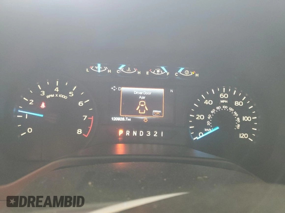 2016 Ford F-150 XLT with VIN 1FTEW1E87GFD46482, listed as a Copart auction lot 56191455 with 120,928 mi miles and Salvage title. Bid and sale history available at DreamBid. Image 9.