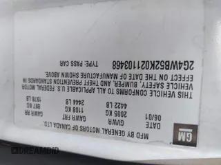 2002 Buick Regal LS с VIN 2G4WB52K021103468, выставлен на аукционе IAAI как лот 42276451 с пробегом Не указан миль и . История ставок и продаж доступна на DreamBid. Изображение 9.