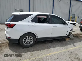 2023 Chevrolet Equinox LT with VIN 3GNAXKEG7PL114695, listed as a Copart auction lot 58258595 with Not provided miles and Salvage title. Bid and sale history available at DreamBid. Image 3.