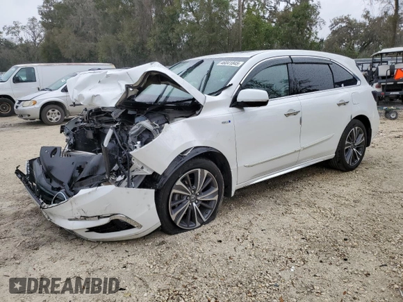 2020 Acura MDX Sport Hybrid w/Technology Pkg with VIN 5J8YD7H54LL000541, listed as a Copart auction lot 46041845 with 0 mi miles and Non Repairable. Bid and sale history available at carsss.com. Image 1.