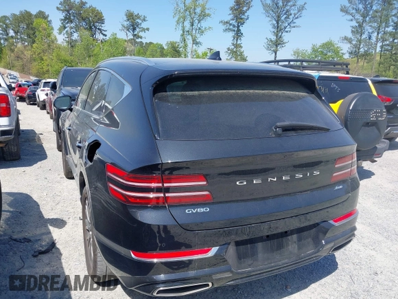 2024 Genesis GV80 with VIN KMUHBDSB3RU174036, listed as a IAAI auction lot 41992632 with 40,352 mi miles and . Bid and sale history available at DreamBid. Image 3.
