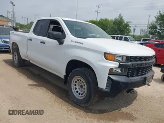 2021 Chevrolet Silverado 1500 Work Truck with VIN 1GCRYAEF0MZ210134, listed as a IAAI auction lot 42114802 with 57,797 mi miles and . Bid and sale history available at DreamBid. Image 1.