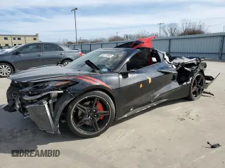 2023 Chevrolet Corvette 1LT with VIN 1G1YA2D41P5108075, listed as a Copart auction lot 88171045 with 0 mi miles and Salvage Title. Bid and sale history available at carsss.com. Image 1.