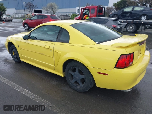 2002 Ford Mustang Standard with VIN 1FAFP40412F228577, listed as a IAAI auction lot 41815902 with 134,449 mi miles. Bid and sale history available at carsss.com. Image 3.