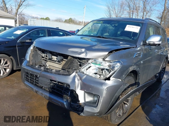 2020 Nissan Armada SL with VIN JN8AY2NC6LX516391, listed as a IAAI auction lot 41136631 with 126,722 mi miles. Bid and sale history available at carsss.com. Image 6.