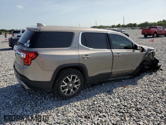 2023 GMC Acadia SLE with VIN 1GKKNKL4XPZ193191, listed as a Copart auction lot 58770835 with 34,832 mi miles and Salvage title. Bid and sale history available at DreamBid. Image 3.