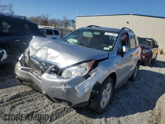 2015 Subaru Forester 2.5i Premium with VIN JF2SJADC6FH536091, listed as a Copart auction lot 48711845 with 99,594 mi miles and Salvage Title. Bid and sale history available at carsss.com. Image 1.