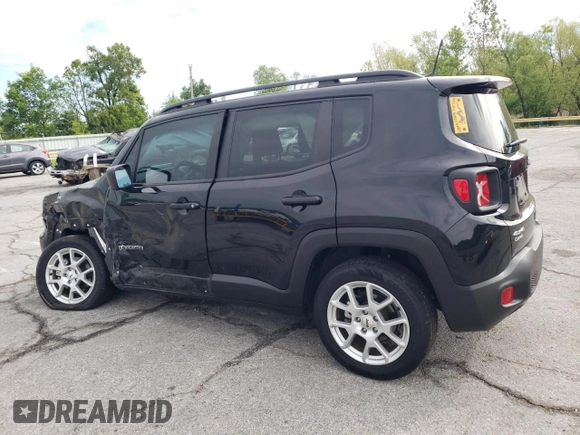 2022 Jeep Renegade Latitude z VIN ZACNJDB10NPN70997, wystawiony jako Copart lot #56013455 z przebiegiem 20 548 mil mil oraz Szkoda całkowita • Salvage title. Historia ofert i sprzedaży dostępna na DreamBid. Obrazek 2.