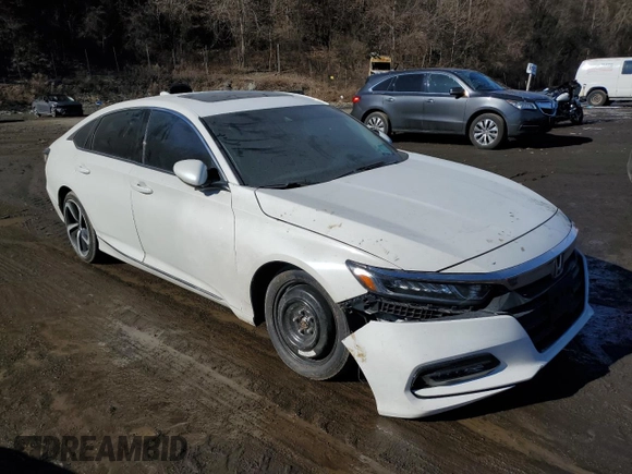 2020 Honda Accord EX-L with VIN 1HGCV2F56LA015843, listed as a Copart auction lot 47088025 with 65,882 mi miles and Salvage title. Bid and sale history available at DreamBid. Image 4.