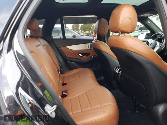 2021 Mercedes-Benz GLC with VIN W1N0G8EB8MF882311, listed as a Copart auction lot 36476333 with 0 mi miles. Bid and sale history available at carsss.com. Image 10.