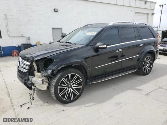 2008 Mercedes-Benz GL-Class 5.5L with VIN 4JGBF86E78A320054, listed as a Copart auction lot 51013845 with 0 mi miles and Salvage Title. Bid and sale history available at carsss.com. Image 1.