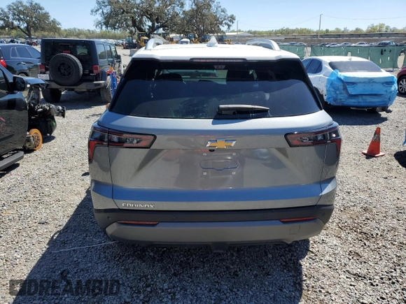 2025 Chevrolet Equinox FWD LT with VIN 3GNAXHEG1SL144710, listed as a Copart auction lot 48107755 with 2,063 mi miles and Salvage Title. Bid and sale history available at DreamBid. Image 6.