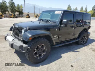2015 Jeep Wrangler Unlimited Sahara with VIN 1C4HJWEG3FL728766, listed as a Copart auction lot 61471885 with 127,876 mi miles and Salvage title. Bid and sale history available at DreamBid. Image 1.