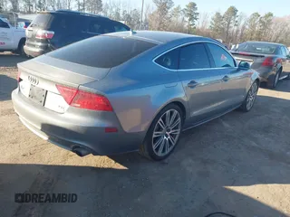 2012 Audi A7 3.0 Prestige with VIN WAUSGAFCXCN001849, listed as a IAAI auction lot 41712682 with 102,833 mi miles. Bid and sale history available at carsss.com. Image 4.