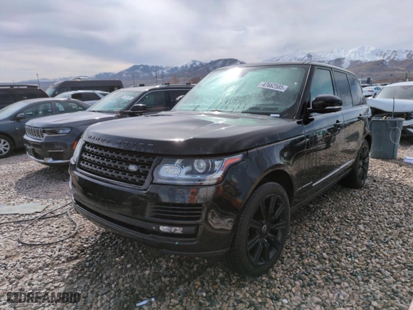 2015 Land Rover Range Rover HSE with VIN SALGS2VF5FA208727, listed as a Copart auction lot 47662585 with 119,862 mi miles and Salvage Title. Bid and sale history available at carsss.com. Image 1.