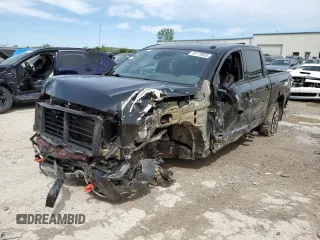 2021 Nissan Titan Pro-4X with VIN 1N6AA1ED0MN528002, listed as a Copart auction lot 54779885 with 33,235 mi miles and Salvage title. Bid and sale history available at DreamBid. Image 1.