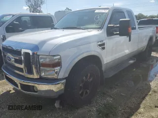 2008 Ford Super Duty F-250 SRW XL with VIN 1FTSX20R48EB48343, listed as a Copart auction lot 72230754 with 81,807 mi miles and Salvage Title. Bid and sale history available at carsss.com. Image 1.