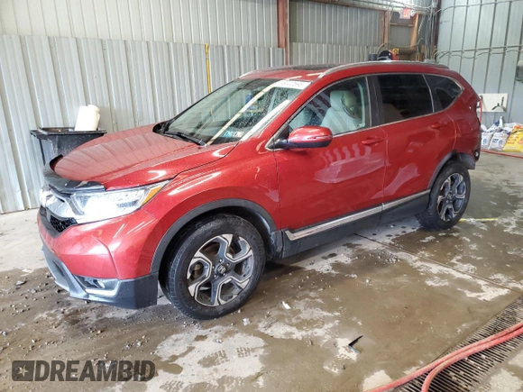 2018 Honda CR-V Touring with VIN 5J6RW2H92JL035850, listed as a Copart auction lot 62486175 with 74,612 mi miles and Salvage title. Bid and sale history available at DreamBid. Image 1.