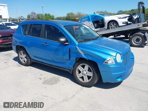 2008 Jeep Compass Sport with VIN 1J8FT47W18D694665, listed as a IAAI auction lot 41772431 with 194,442 mi miles. Bid and sale history available at carsss.com. Image 1.